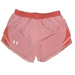 Under Armour Women's Pink Heatgear Running Shorts XS Loose Fit Athletic E24
